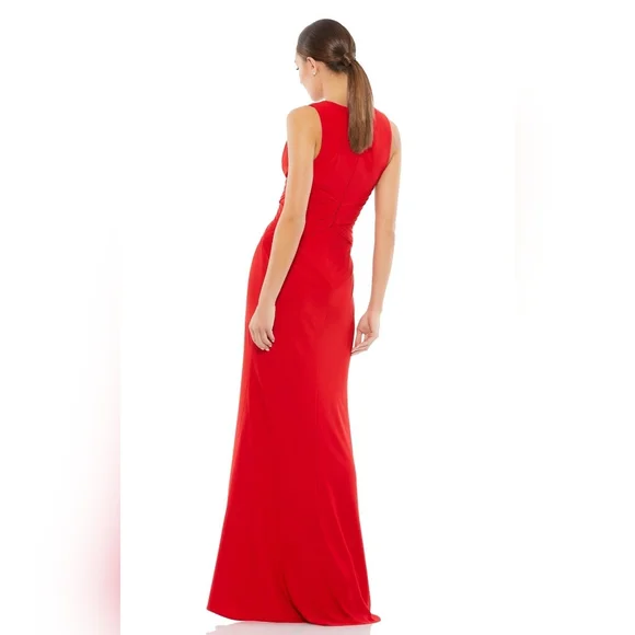 Mac Duggal Red Evening Dress Red NWT Size 4 - Picture 2 of 3